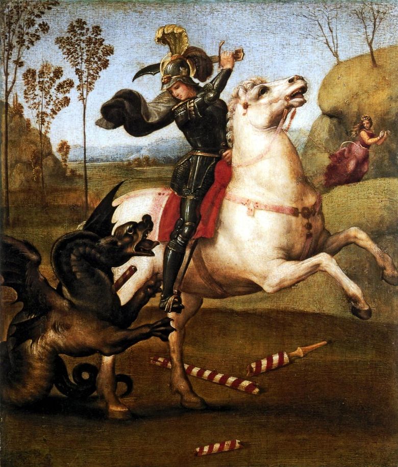 Saint Georges et le dragon   Raphael Santi