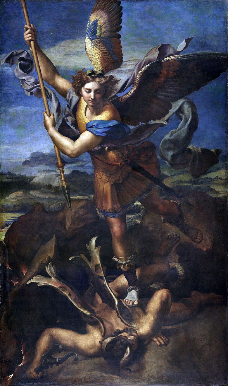Saint Michel et le diable   Raphael Santi