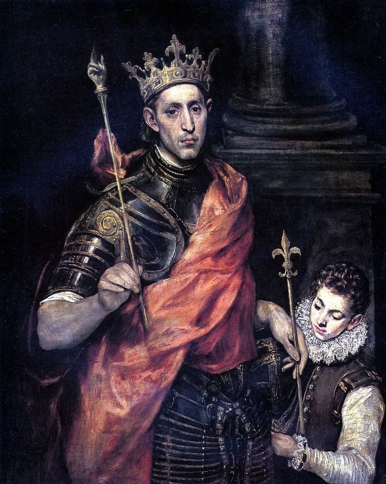 Saint Louis, roi de France et de Page   El Greco