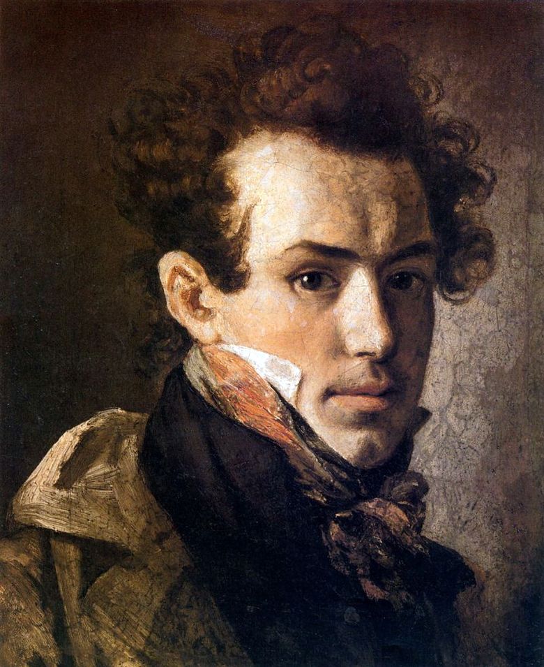 Autoportrait dans un foulard rose   Orest Kiprensky