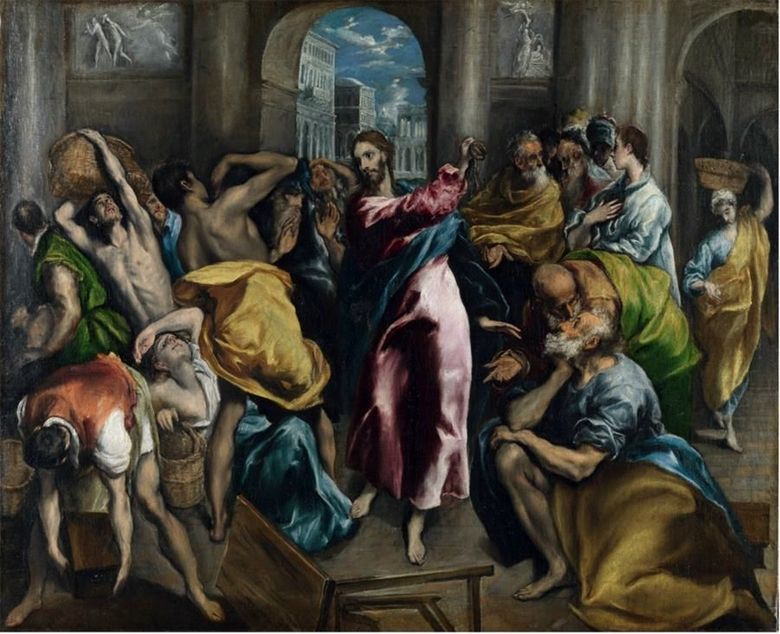 Lexil des marchands du temple   El Greco