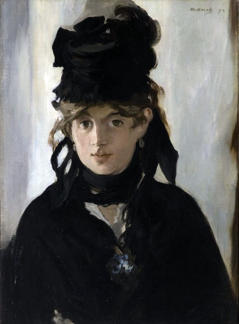 Berthe Morisot avec un bouquet de violettes   Eduard Manet