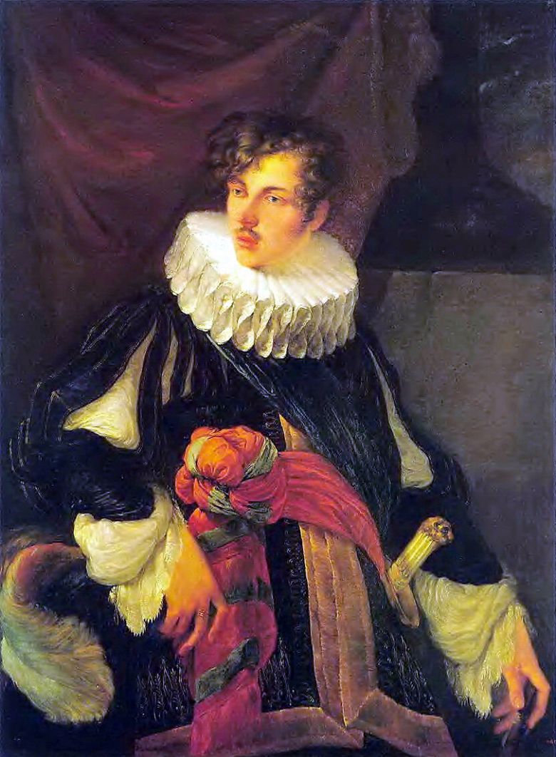 Portrait de V. A. Perovsky dans un costume espagnol du XVIIe siècle   Orest Kiprensky