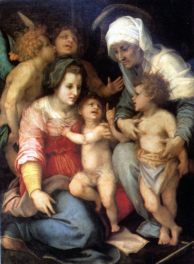 Sainte Famille avec des anges   Andrea del Sarto