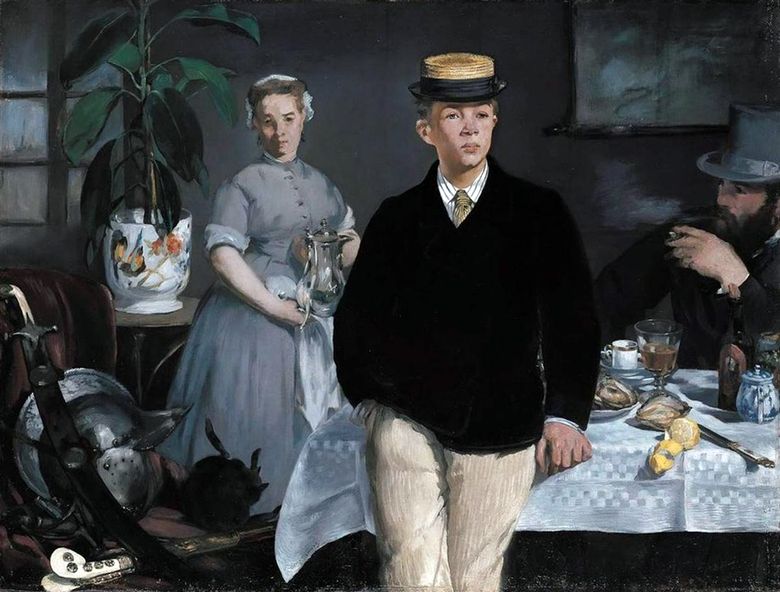 Petit déjeuner dans latelier   Eduard Manet