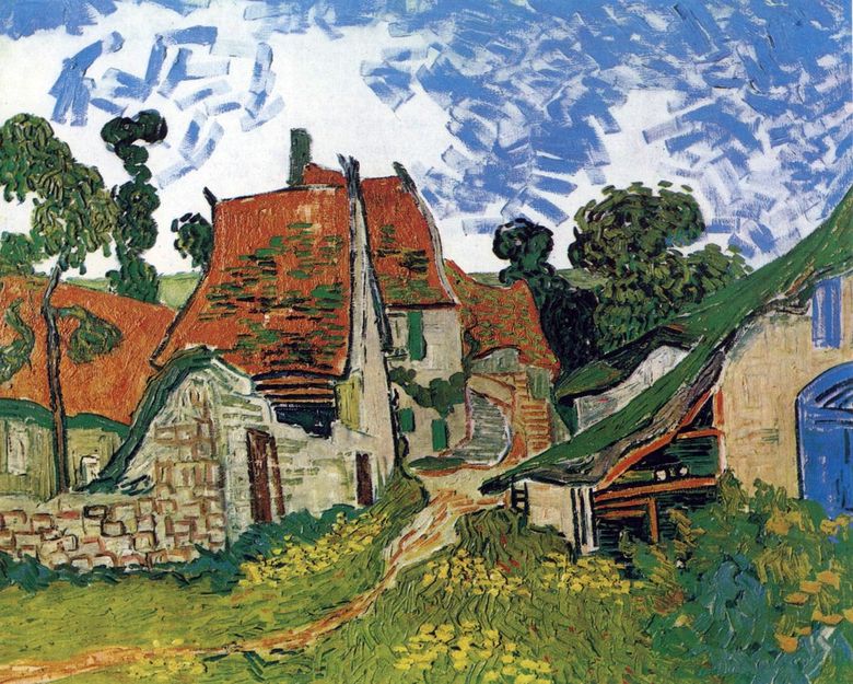 Rue à Auvers   Vincent Van Gogh