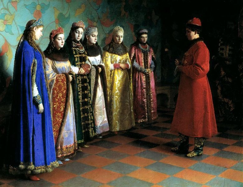 Le choix de la mariée par le tsar Alexei Mikhailovich   Grigory Sedov