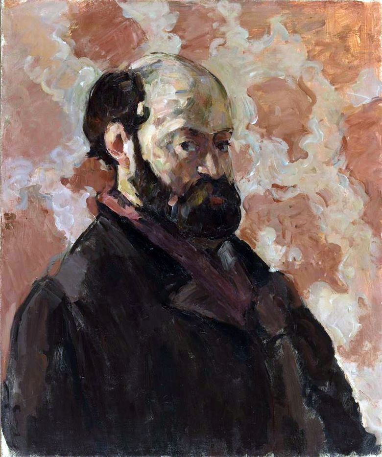 Autoportrait sur fond rose   Paul Cezanne