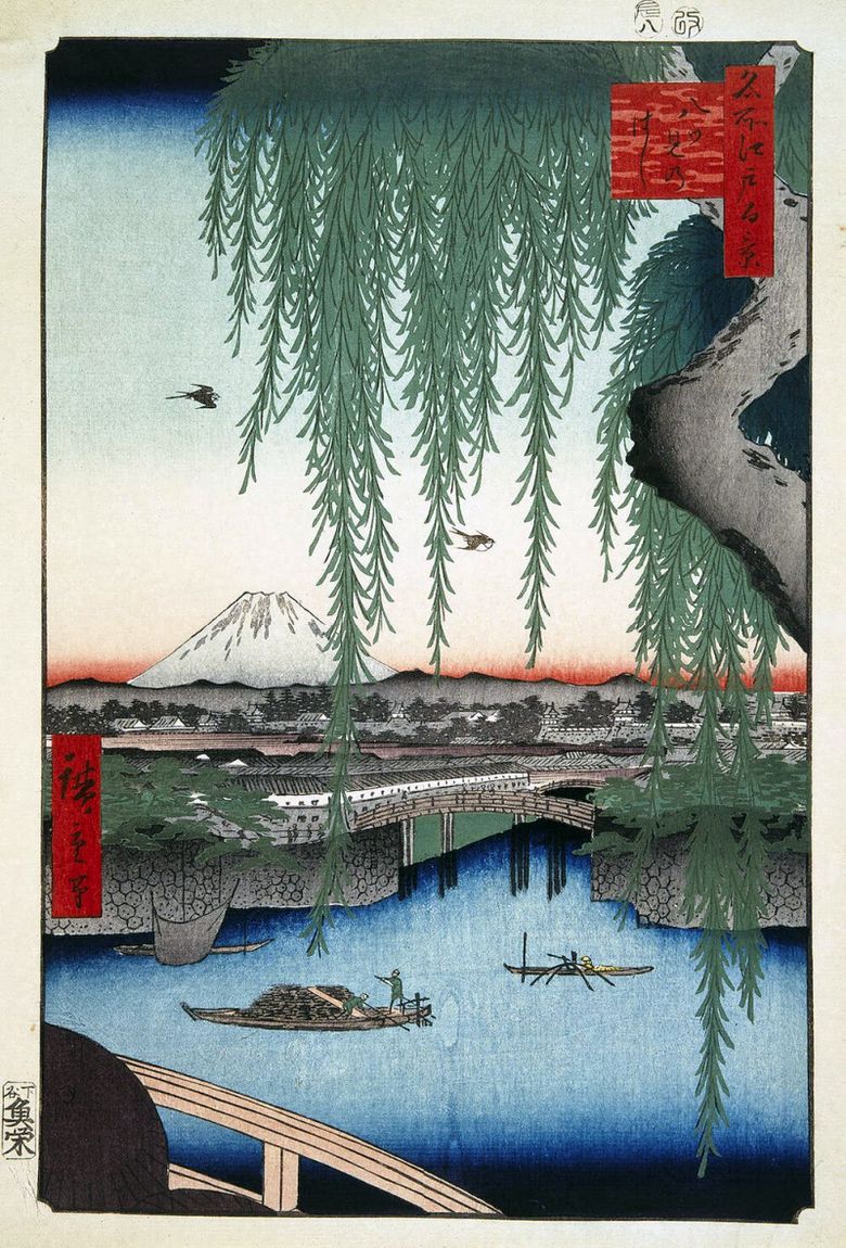Pont Yaiumi   Utagawa Hiroshige
