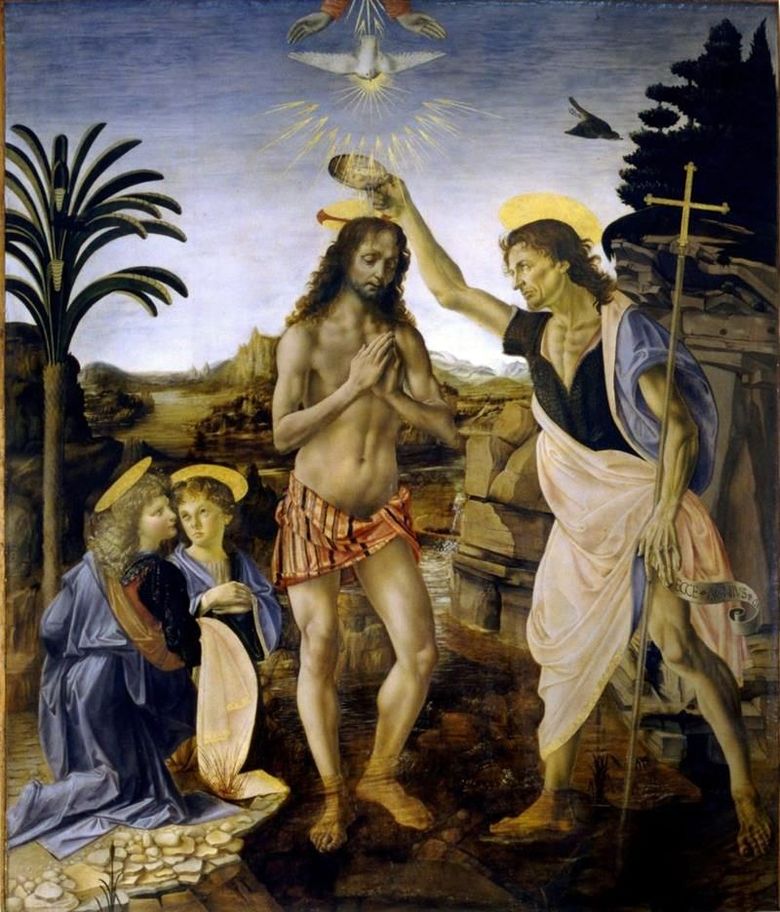 Baptême du Christ   Léonard de Vinci