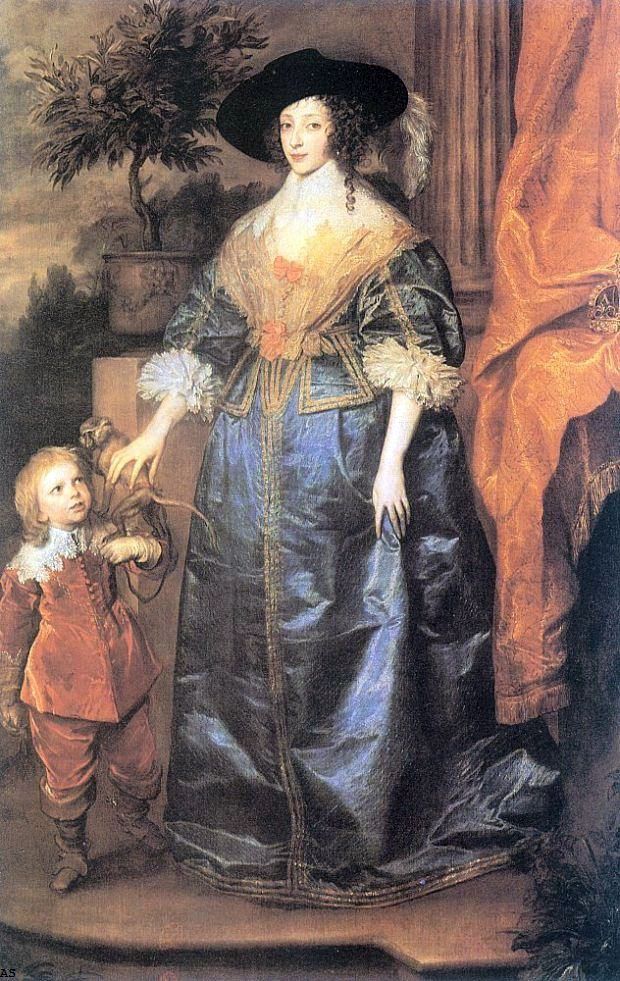 Reine Henrietta Maria et Sir Jeffrey Hudson   Anthony Van Dyck