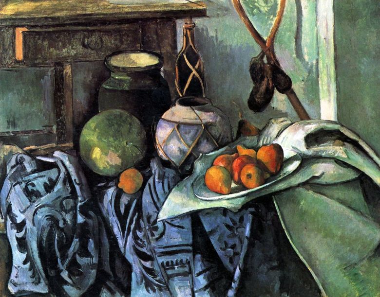 Aubergine Nature Morte   Paul Cézanne