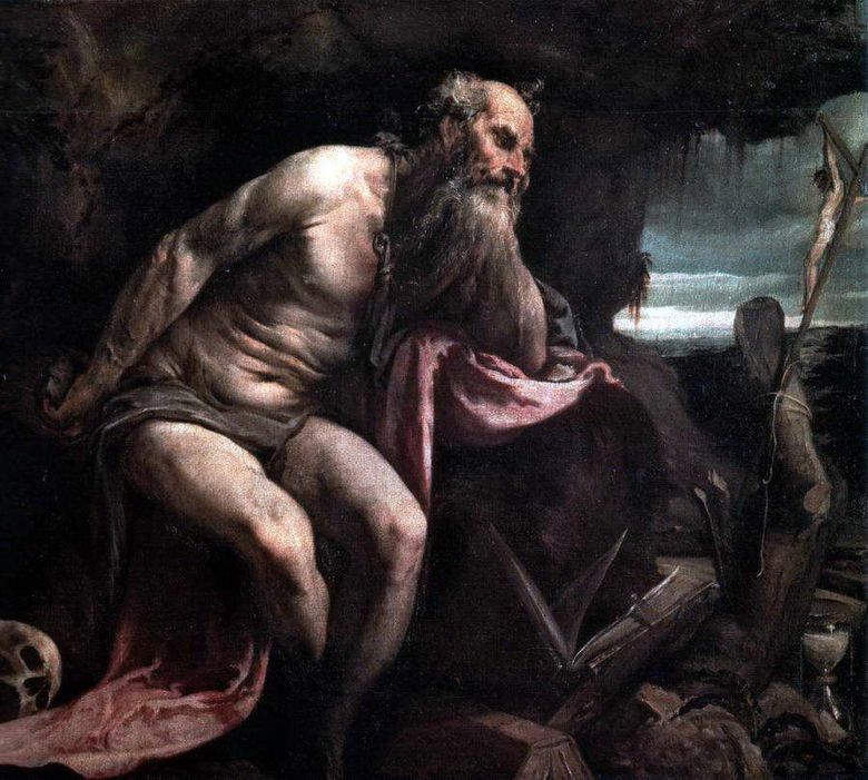 Saint Jérôme dans le désert   Jacopo Bassano