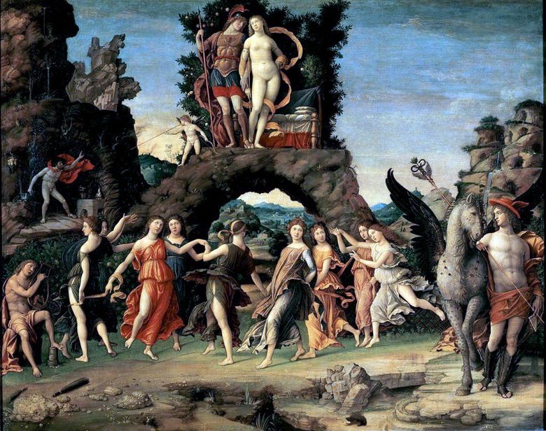 Mars et Vénus, ou Parnasse   Andrea Mantegna