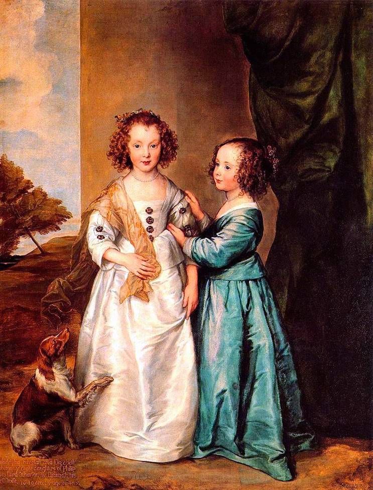 Portrait des soeurs Carey   Anthony Van Dyck