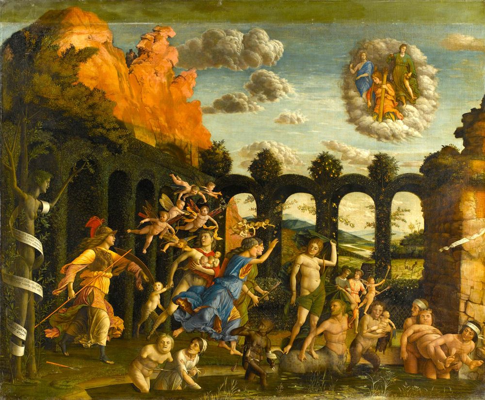 Pallas expulsant les vices du jardin des vertus   Andrea Mantegna