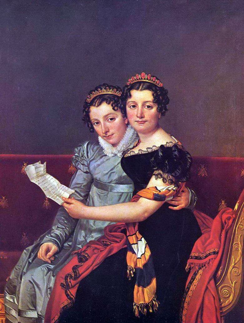 Zinaida et Charlotte Bonaparte   Jacques Louis David