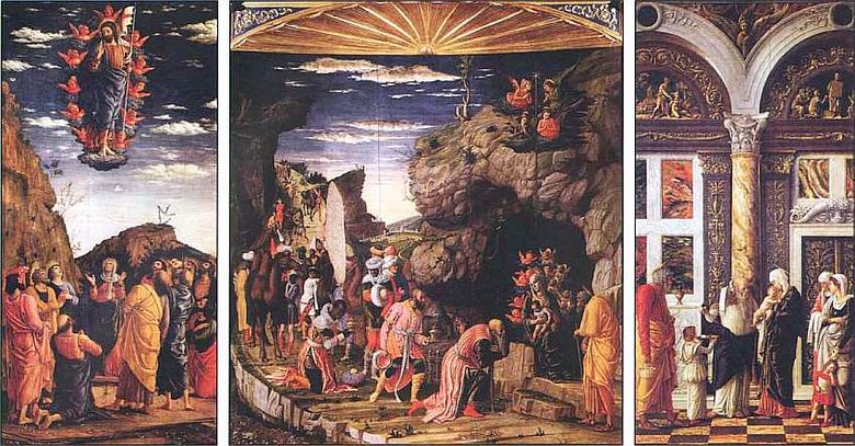 Triptyque avec ladoration des mages   Andrea Mantegna