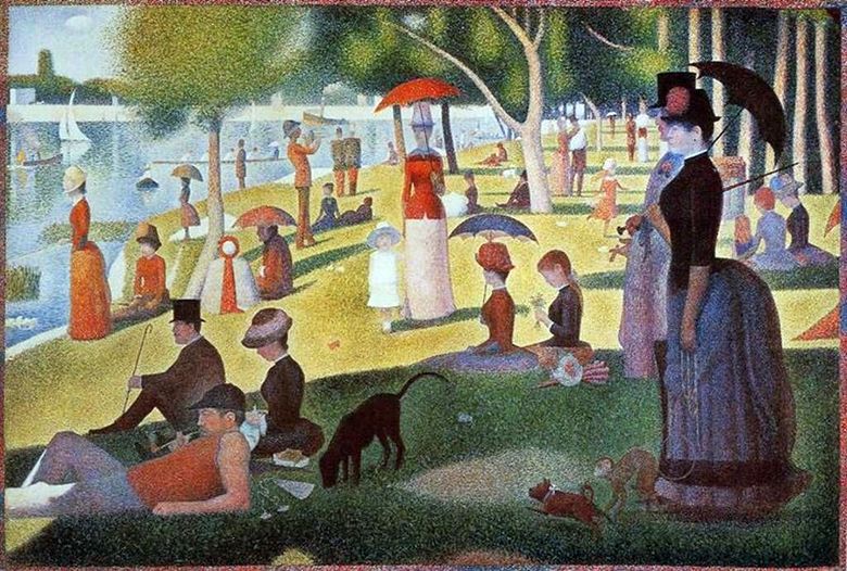 Dimanche à lîle de Grand Jatte   Georges Cera