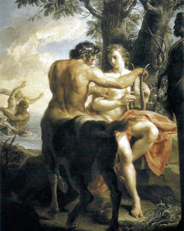 Chiron Centaur Teaching Achilles   Pompeo Batoni