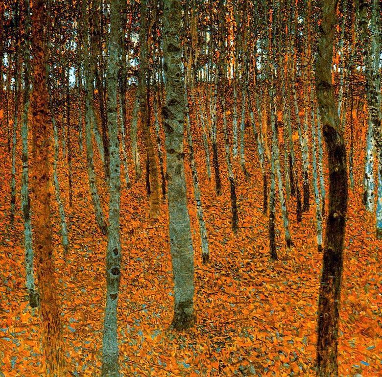 Forêt de bouleaux   Gustav Klimt