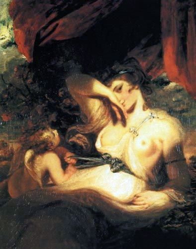 Cupidon libère la ceinture de Vénus   Joshua Reynolds