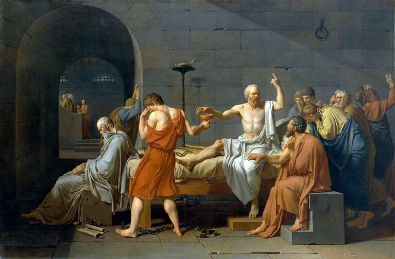 La mort de Socrate   Jacques Louis David