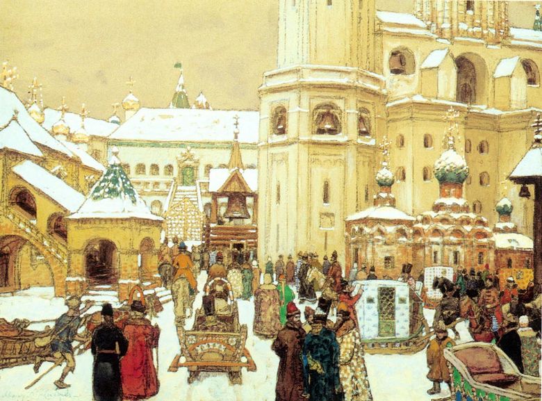 Ivan le Grand Carré au Kremlin. XVIIe siècle   Apollinaris Vasnetsov