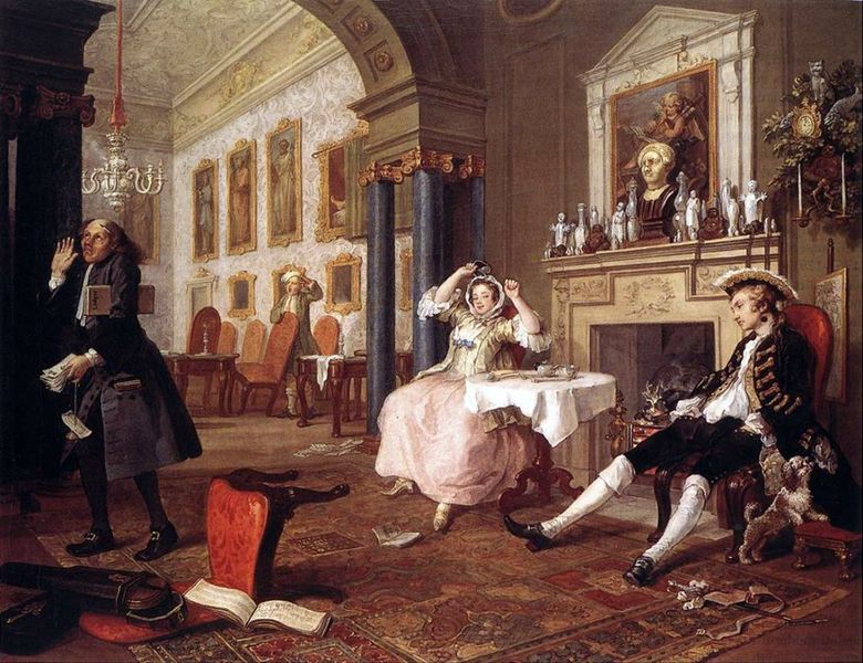 Peu de temps après le mariage   William Hogarth