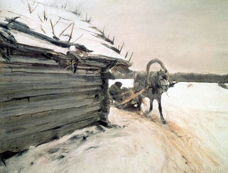 En hiver   Valentin Serov
