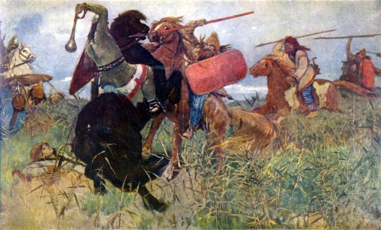 Bataille scythe avec les Slaves   Victor Vasnetsov