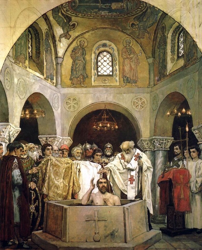 Baptême du prince Vladimir   Victor Vasnetsov