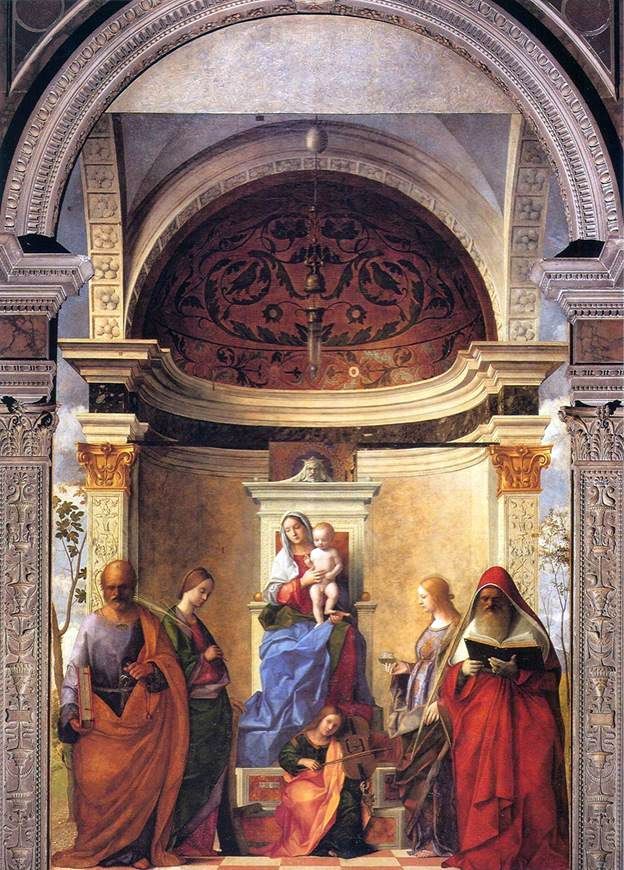 Vierge à lenfant avec les saints   Giovanni Bellini