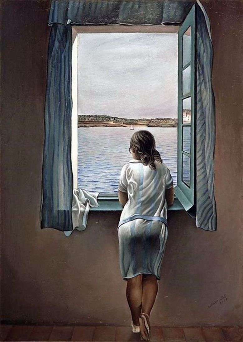 Fille à la fenêtre   Salvador Dali