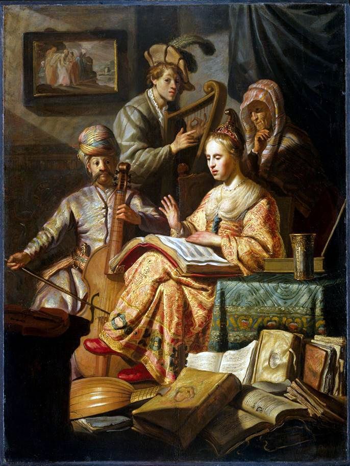 Allégorie de la musique   Rembrandt Harmenszoon Van Rijn