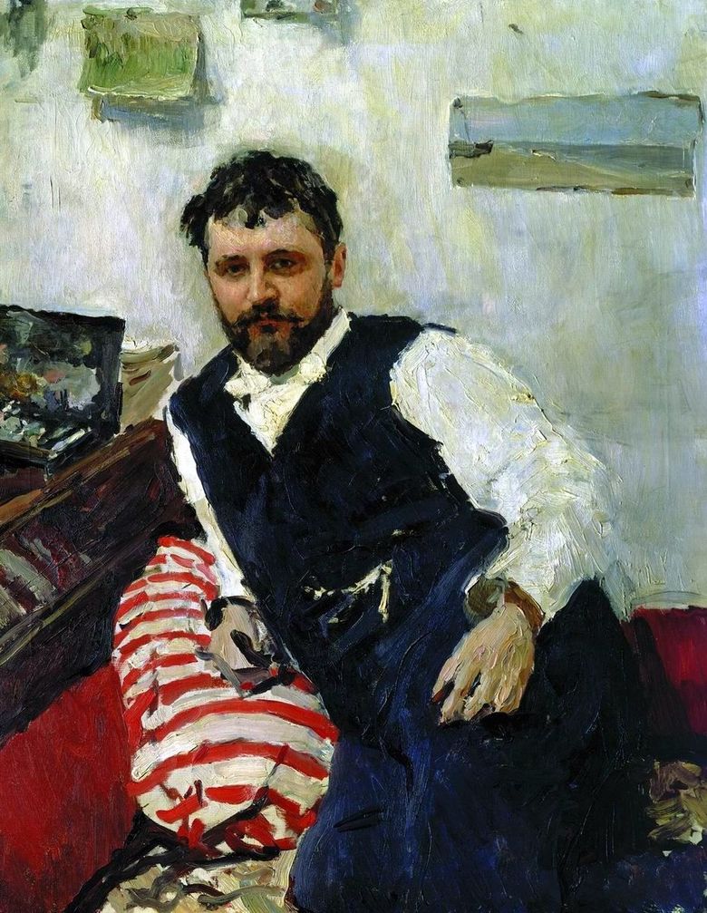 Portrait de lartiste K. A. Korovin   Valentin Serov