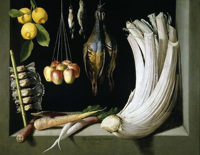 Nature morte au gibier   Légumes et citrons, Sanchez Juan Cotan
