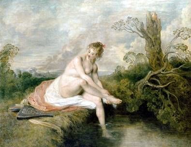 Diane au ruisseau   Jean Antoine Watteau