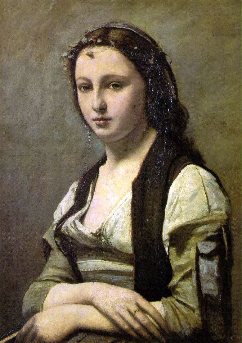 Femme à la perle   Camille Corot