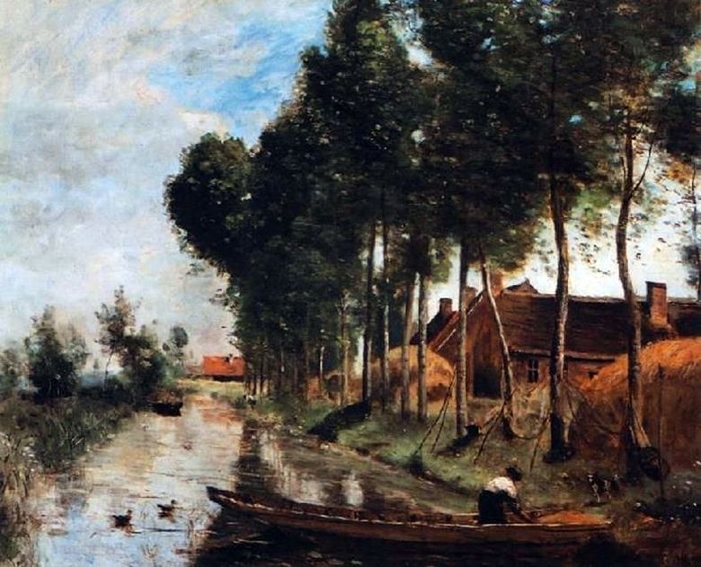 Paysage à Arles du Nord   Camille Corot