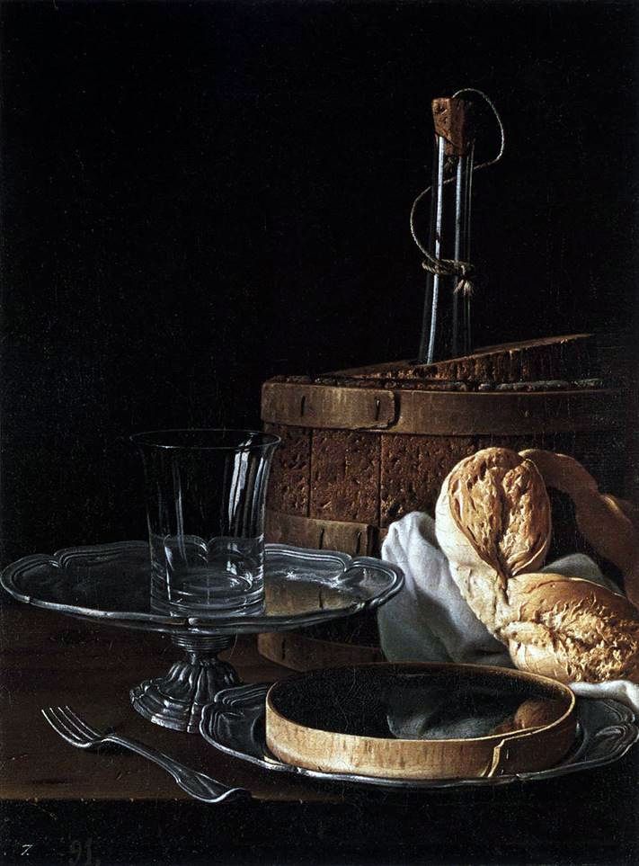 Nature morte au bretzel   Luis Melendez