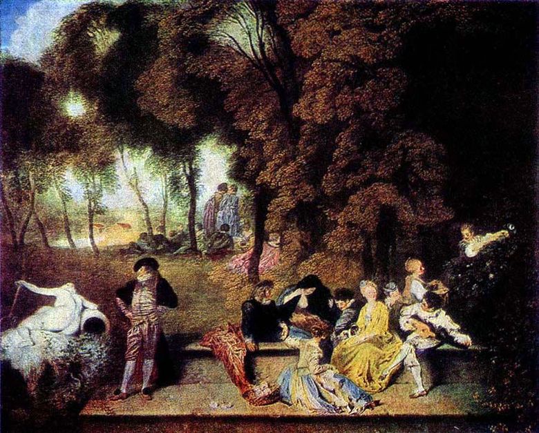 Joies de lamour   Jean Antoine Watteau