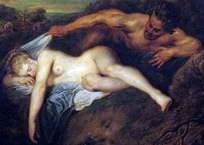 Jupiter et Antiope   Jean Antoine Watteau