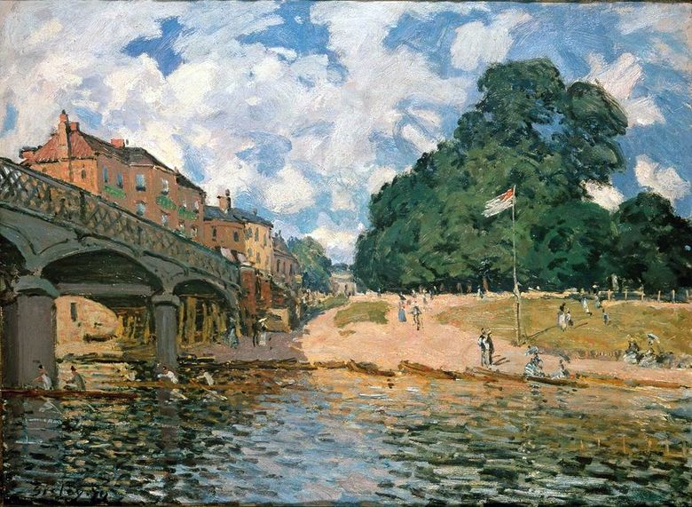 Pont de Hampton Court   Alfred Sisley