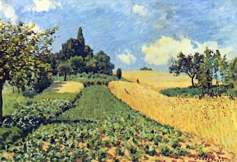 Champs de blé à Argenteuil   Alfred Sisley