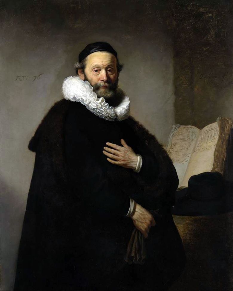 Portrait de Jan Utenbogart   Rembrandt Harmenszoon Van Rijn