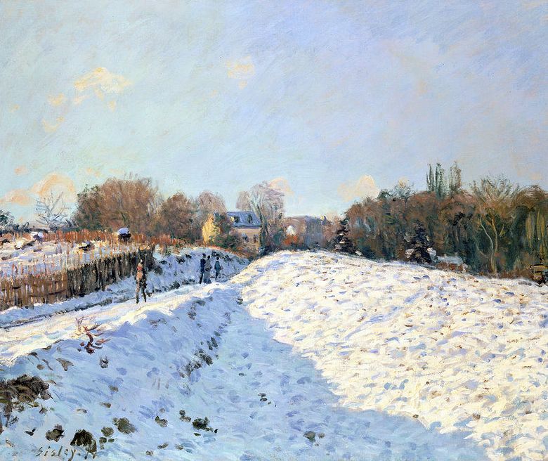 Neige à Argenteuil   Alfred Sisley
