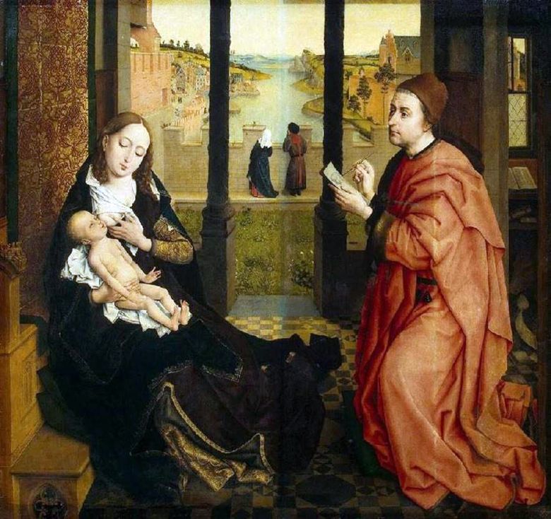 Saint Luc peignant la Vierge   Rogier van der Weyden