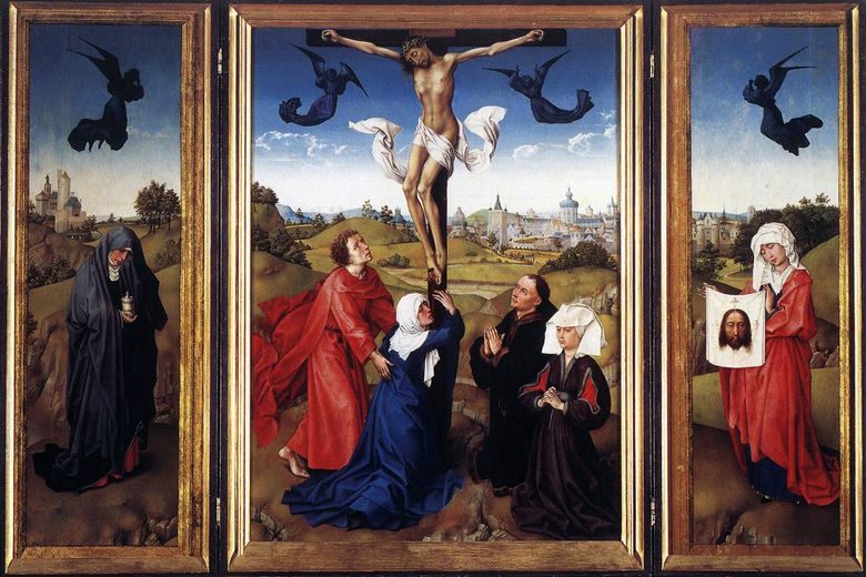 Triptyque Crucifixion   Rogier van der Weyden
