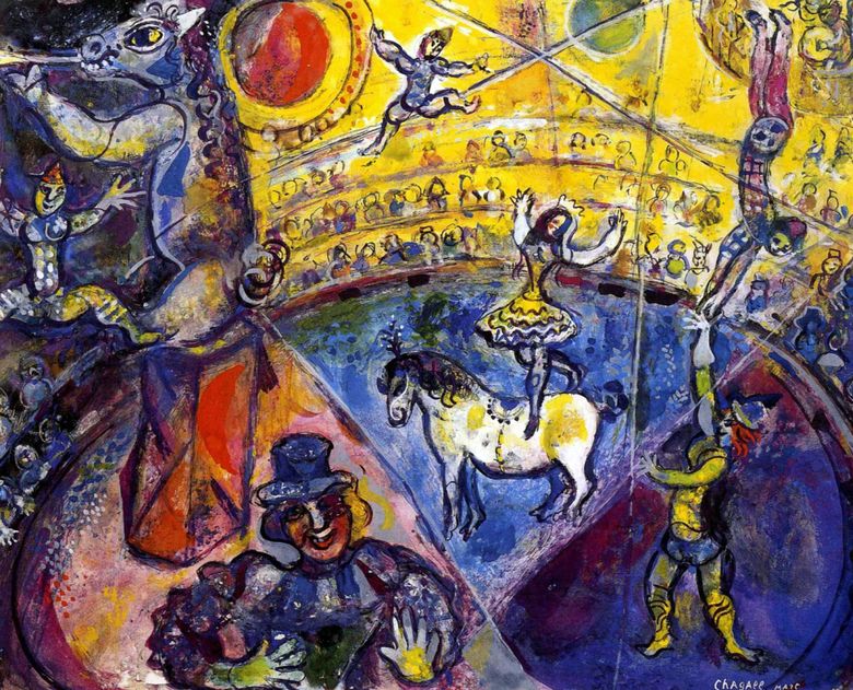 Cheval de cirque   Marc Chagall